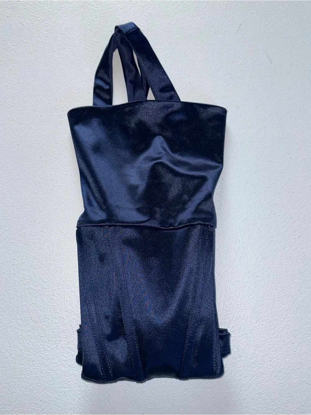 Windsor Navy Satin Corset Mini Dress Small navy mini date night beachy dress - Picture 3 of 11